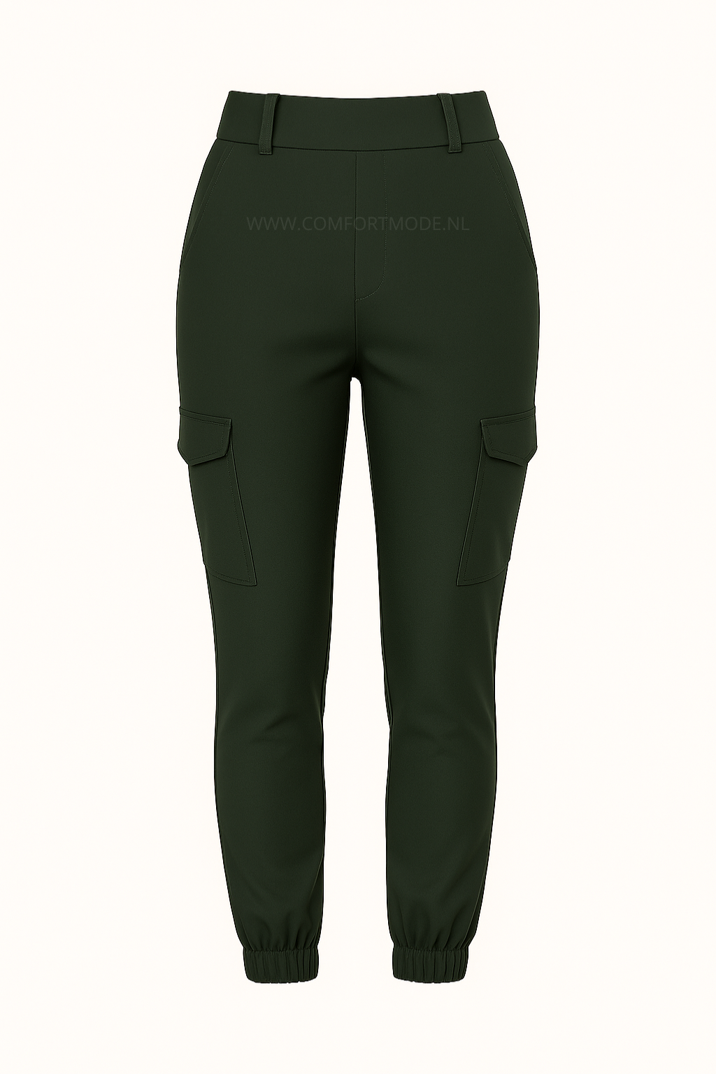 R266- COMFORTBROEK CARGO OLIJFGROEN
