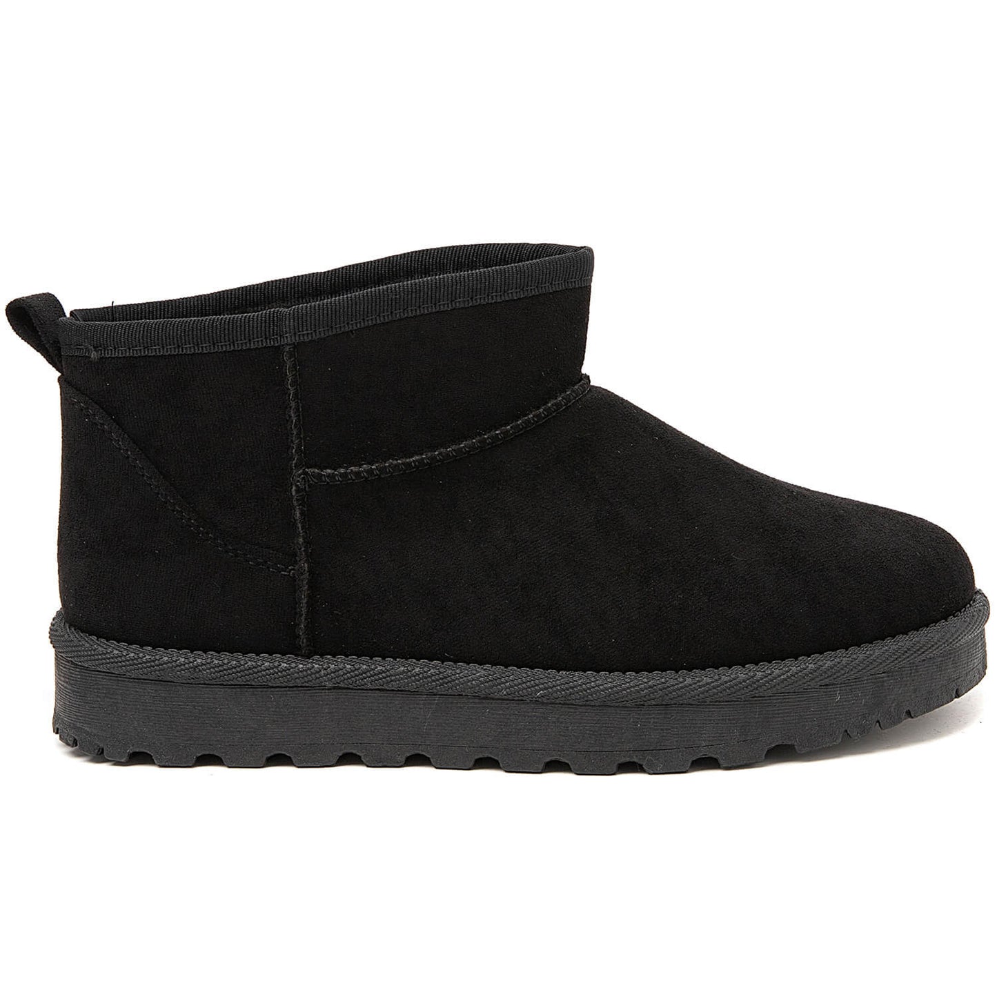 -ZWARTE DAMES BOOTS MET BONTVOERING
