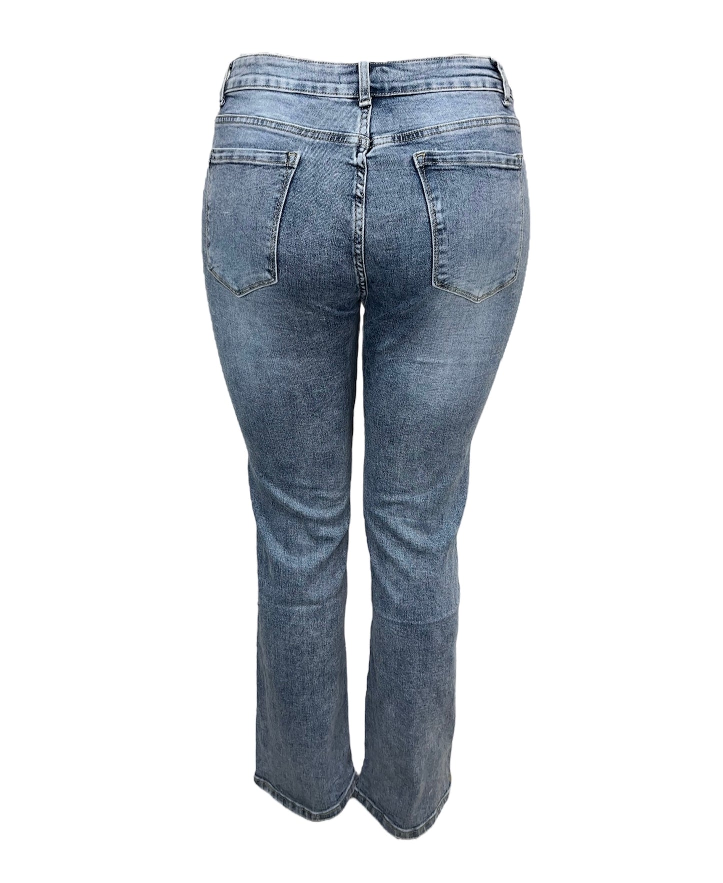-LOOSE FIT JEANS LICHTBLAUW MET STRETCH