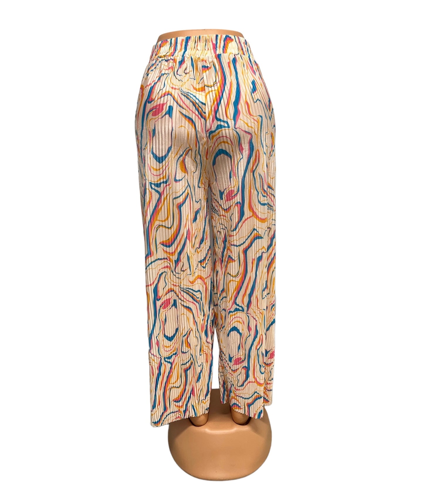 ZOMERBROEK MET PRINT LICHTROZE - LILLY