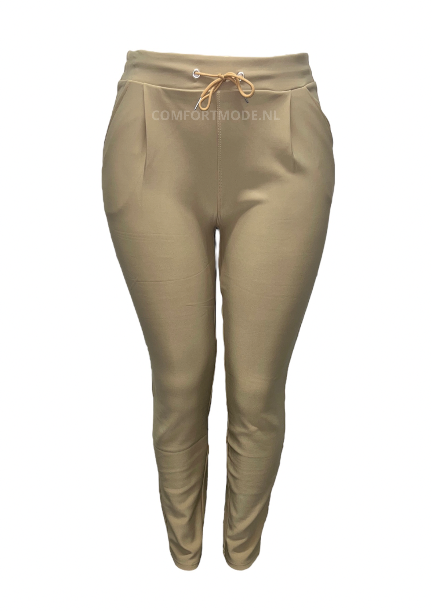 R238 -COMFORTBROEK BEIGE MET VETER