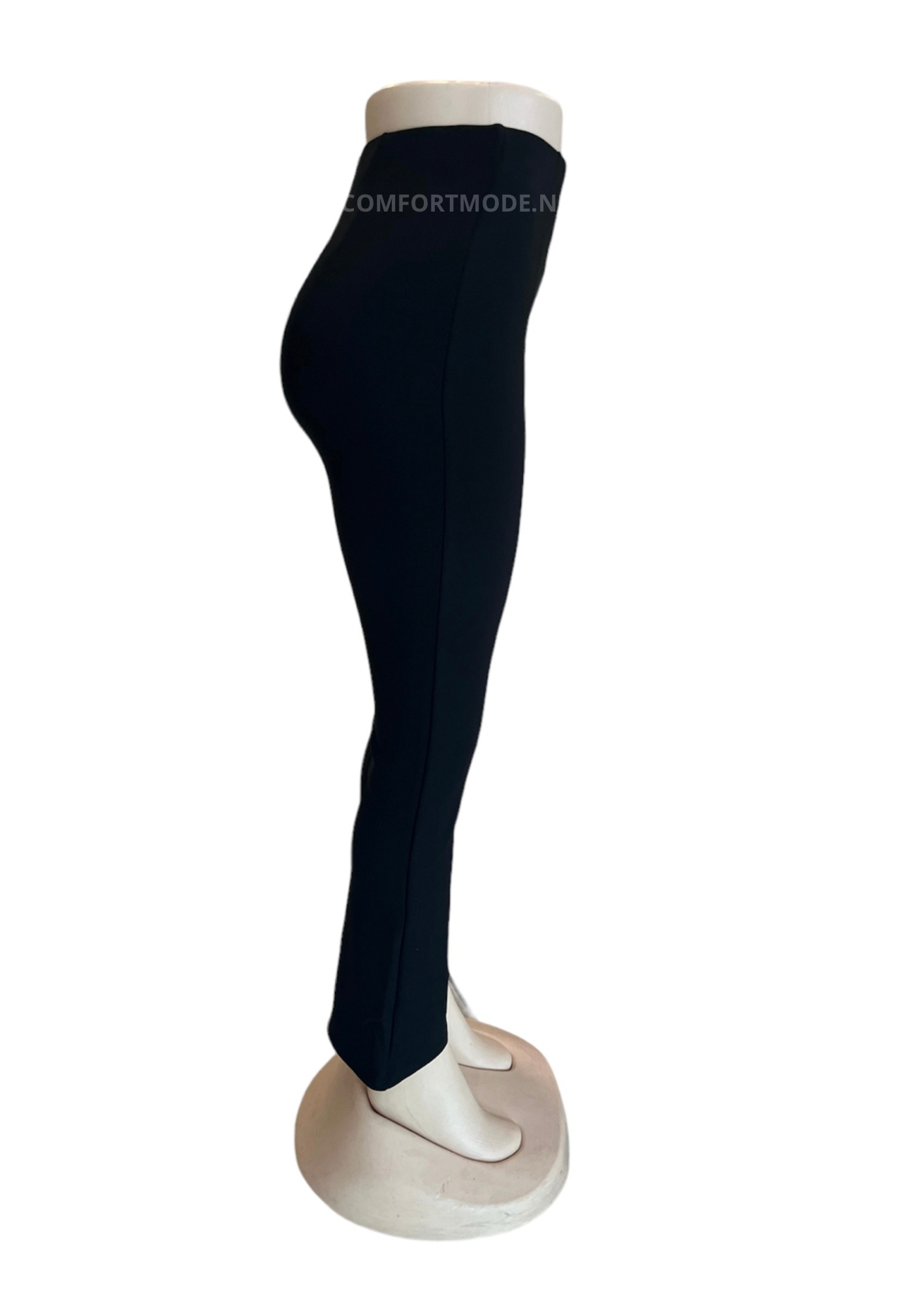 -COMFORT PANTS BLACK FLARED WITHOUT POCKETS