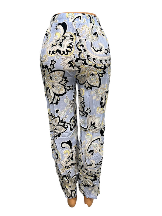 -LUCHTIGE ZOMERBROEK MET PRINT LILA -KIKI