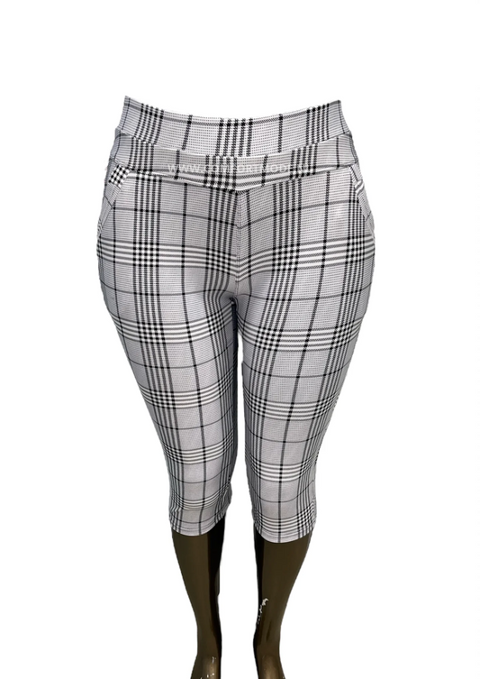 -COMFORTBROEK CAPRI WIT GERUIT