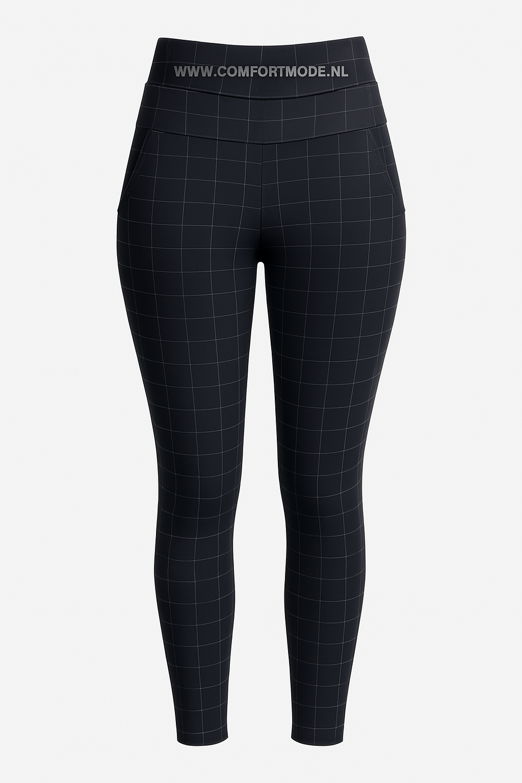 R216-2 - COMFORT PANTS BLACK CHECKED