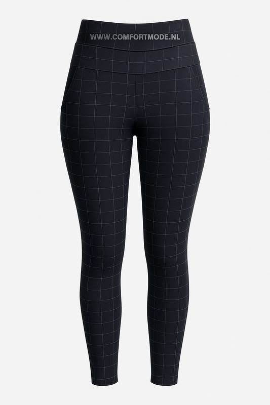 -KOMFORTHOSE SCHWARZ KARO