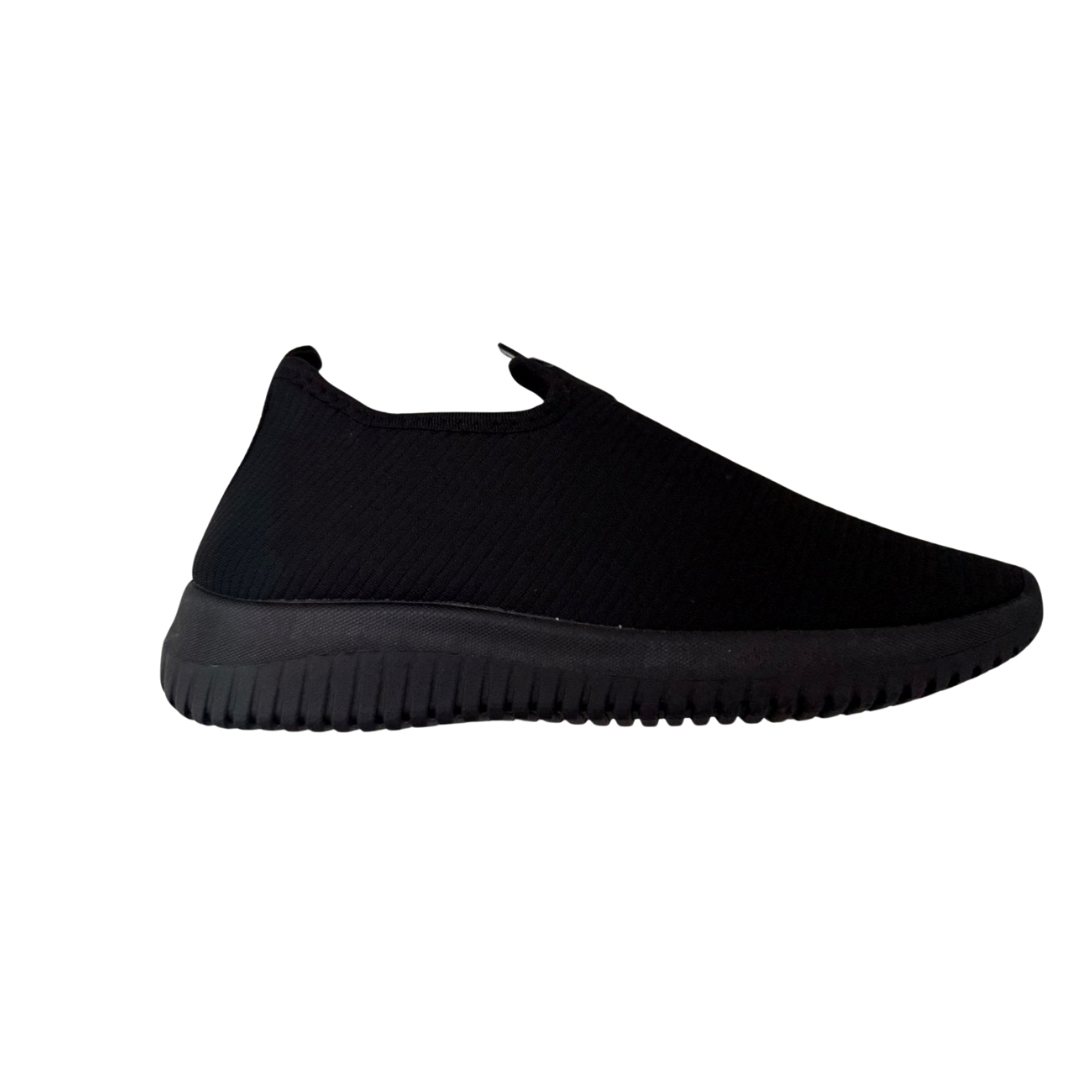 ZWARTE DAMES INSTAPSNEAKERS -LISA