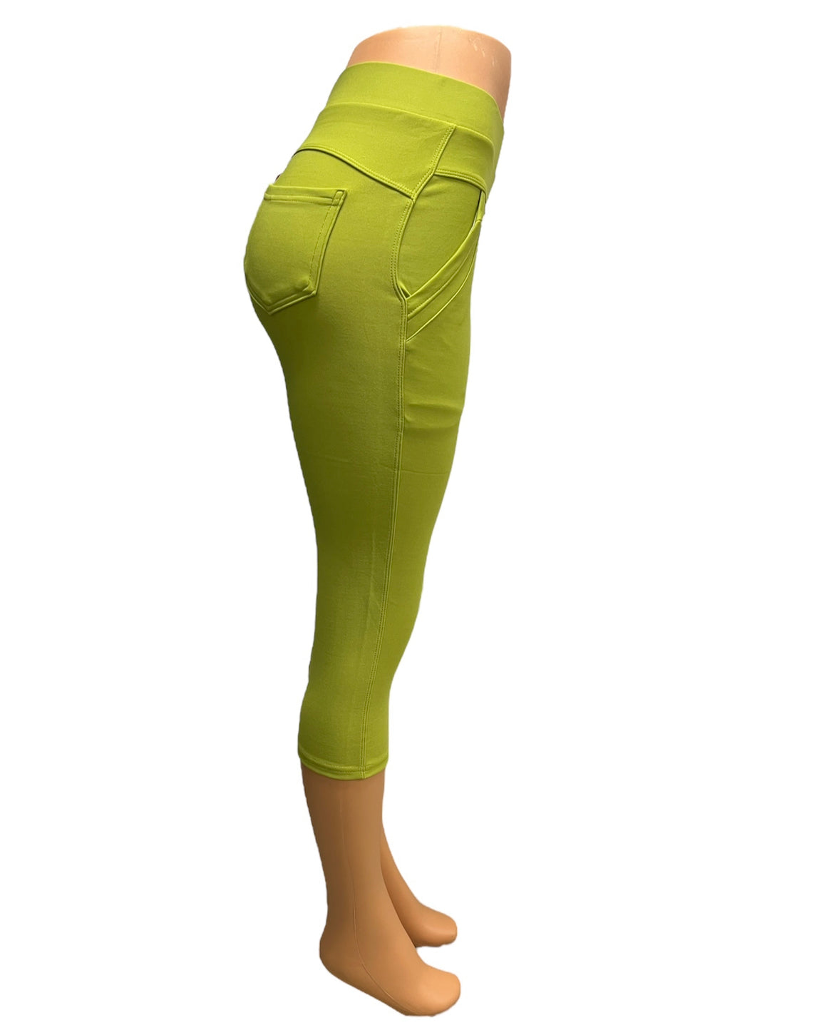 -COMFORTBROEK CAPRI APPELGROEN