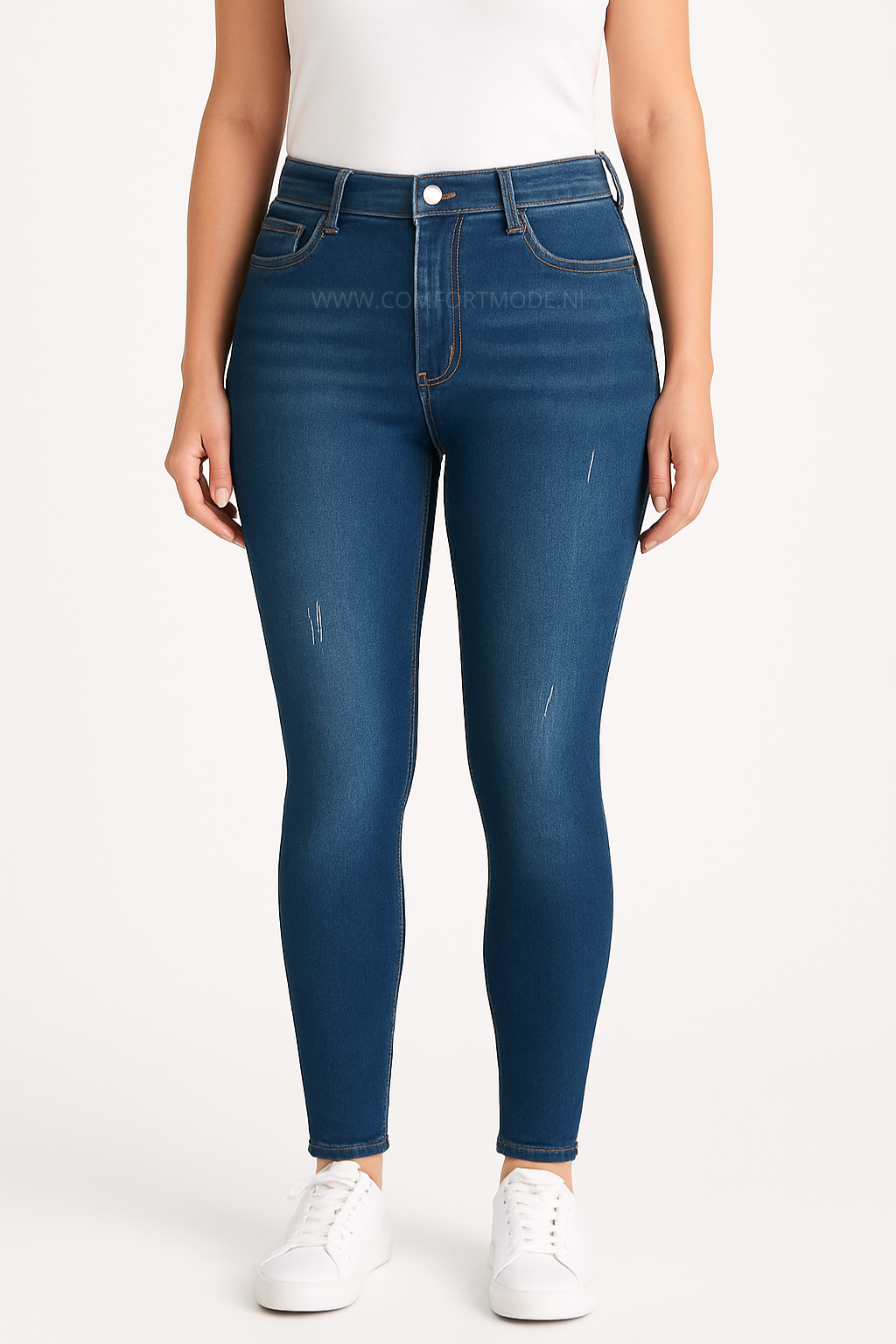 -SKINNY SPIJKERBROEK DONKERBLAUW