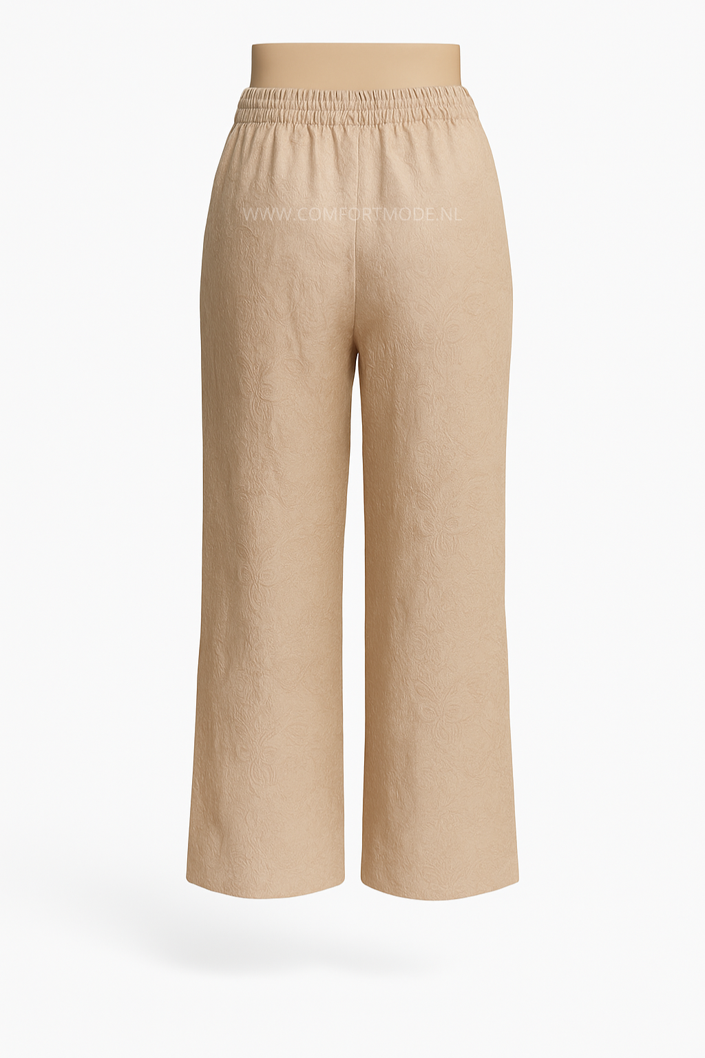 -LUCHTIGE ZOMERBROEK MET PRINT BEIGE -DIVA