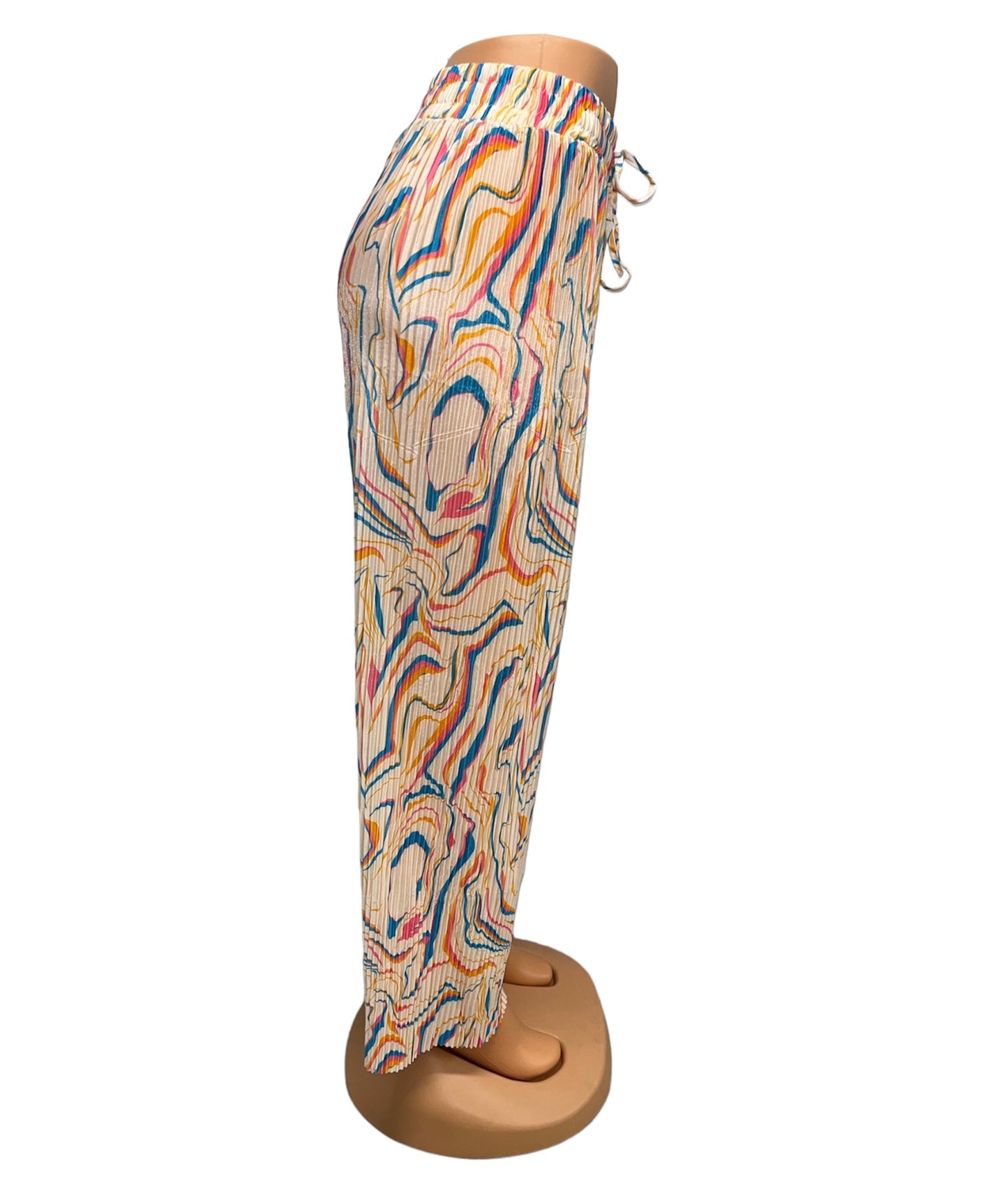 ZOMERBROEK MET PRINT LICHTROZE - LILLY
