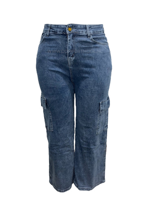 -STRAIGHT LEG CARGO SPIJKERBROEK