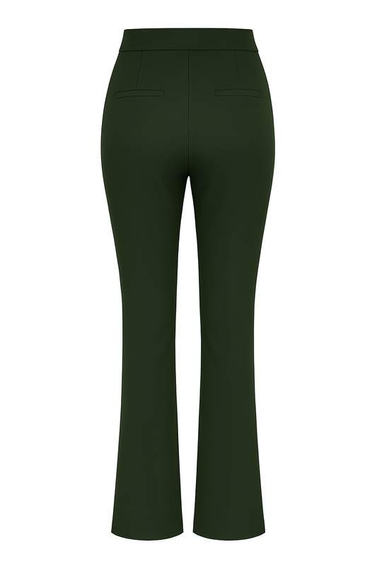 HY397- COMFORTBROEK FLAIR OLIJFGROEN