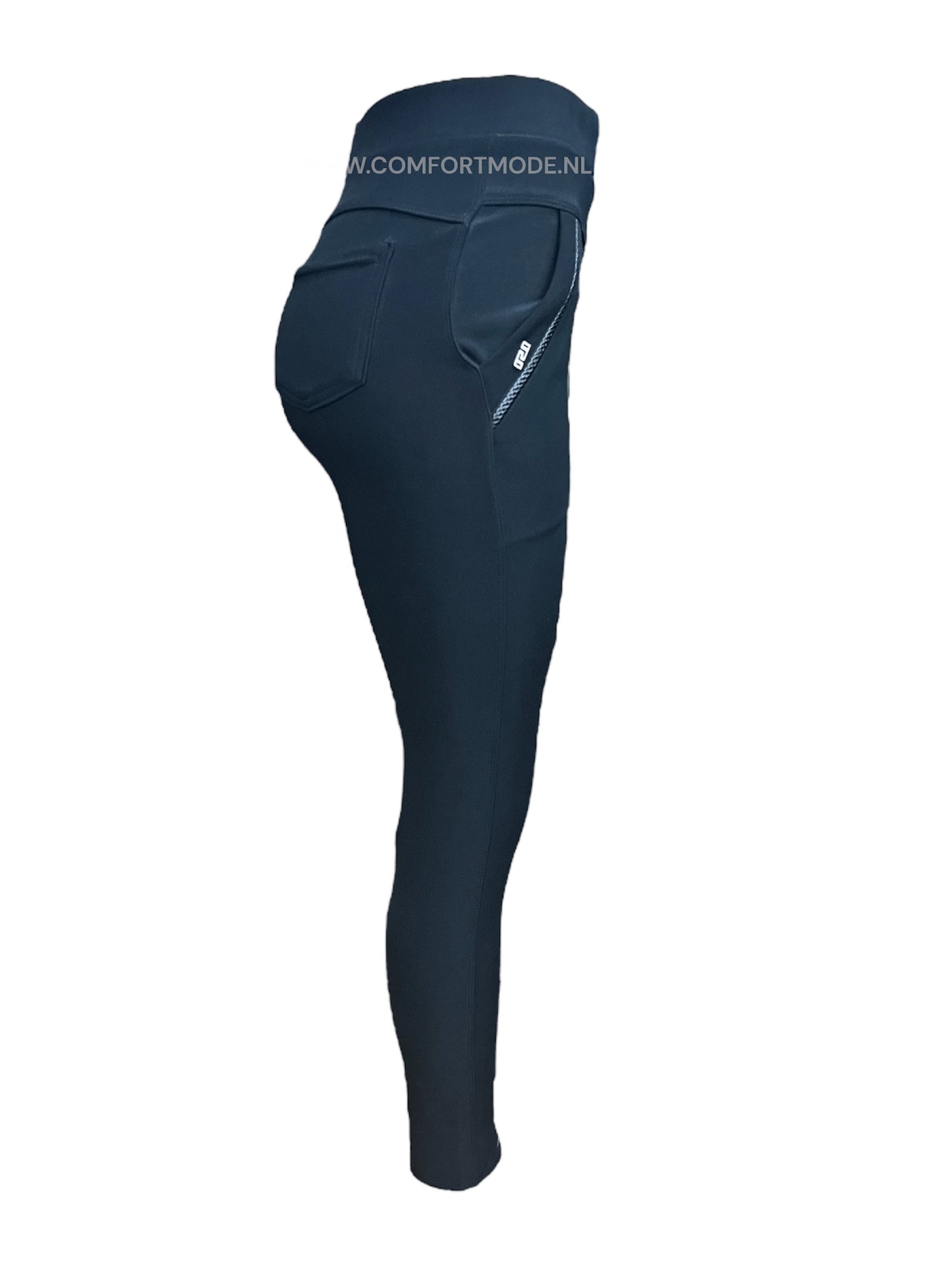 R230 - COMFORT PANTS BLACK WITH POCKETS