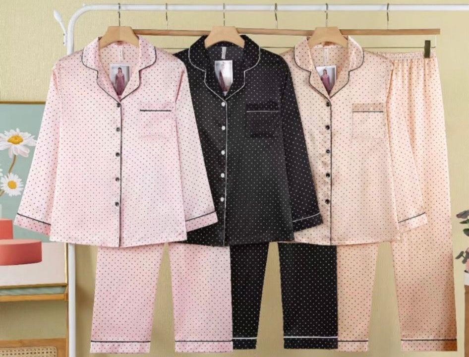 -DAMES PYJAMA SATIJN JESSIE