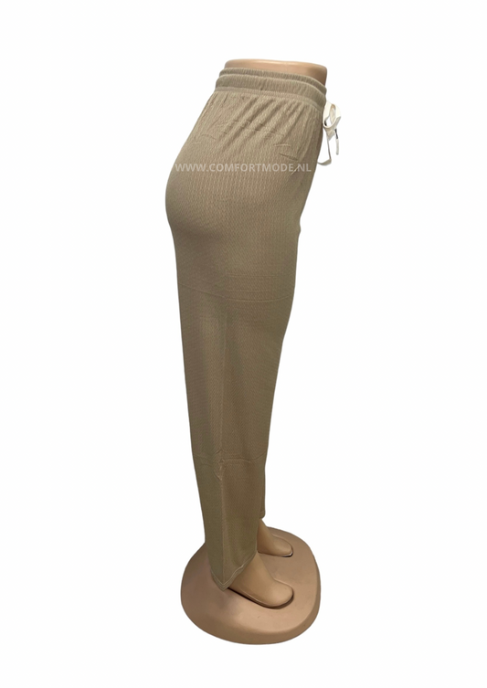 -PANTALONBROEK TAUPE DAMES