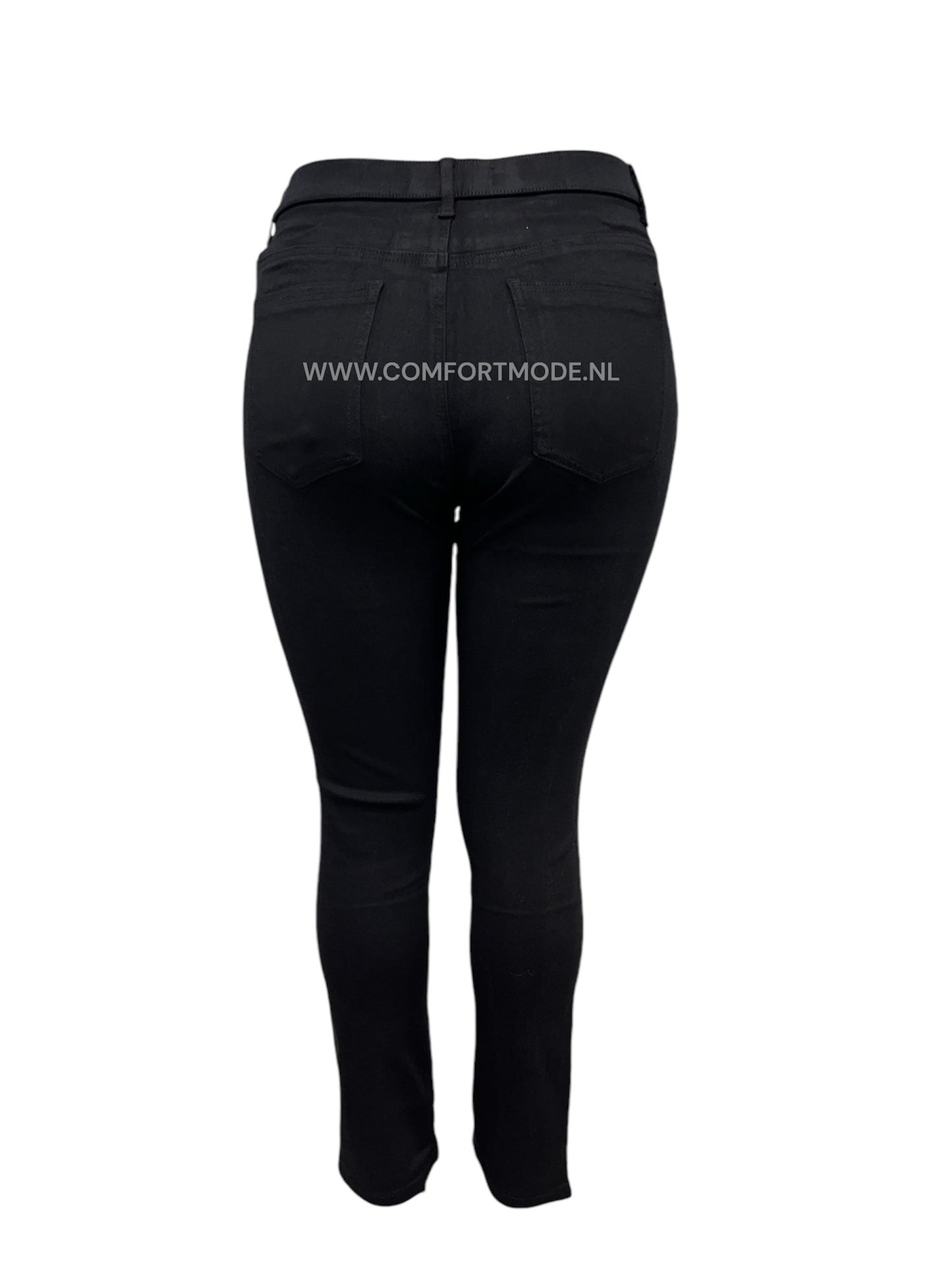 -SKINNY JEANS SLIMFIT ZWART MET STRETCH