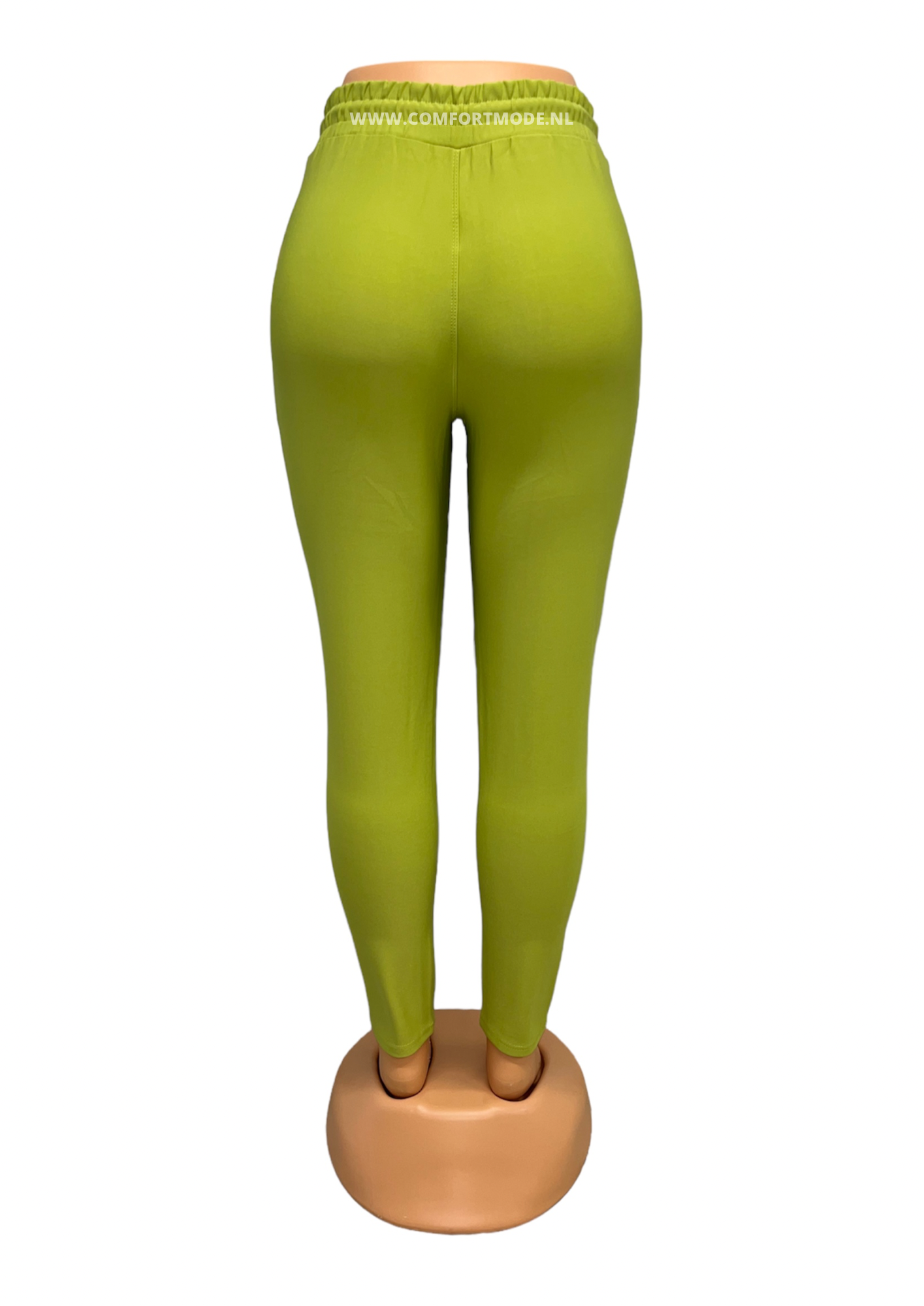 SALE -COMFORTBROEK APPELGROEN MET VETER