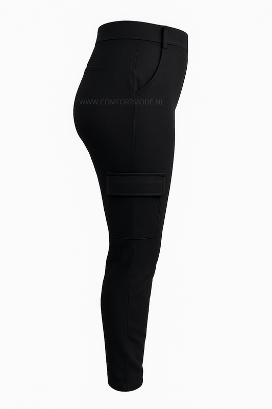 R266 -COMFORTBROEK CARGO ZWART