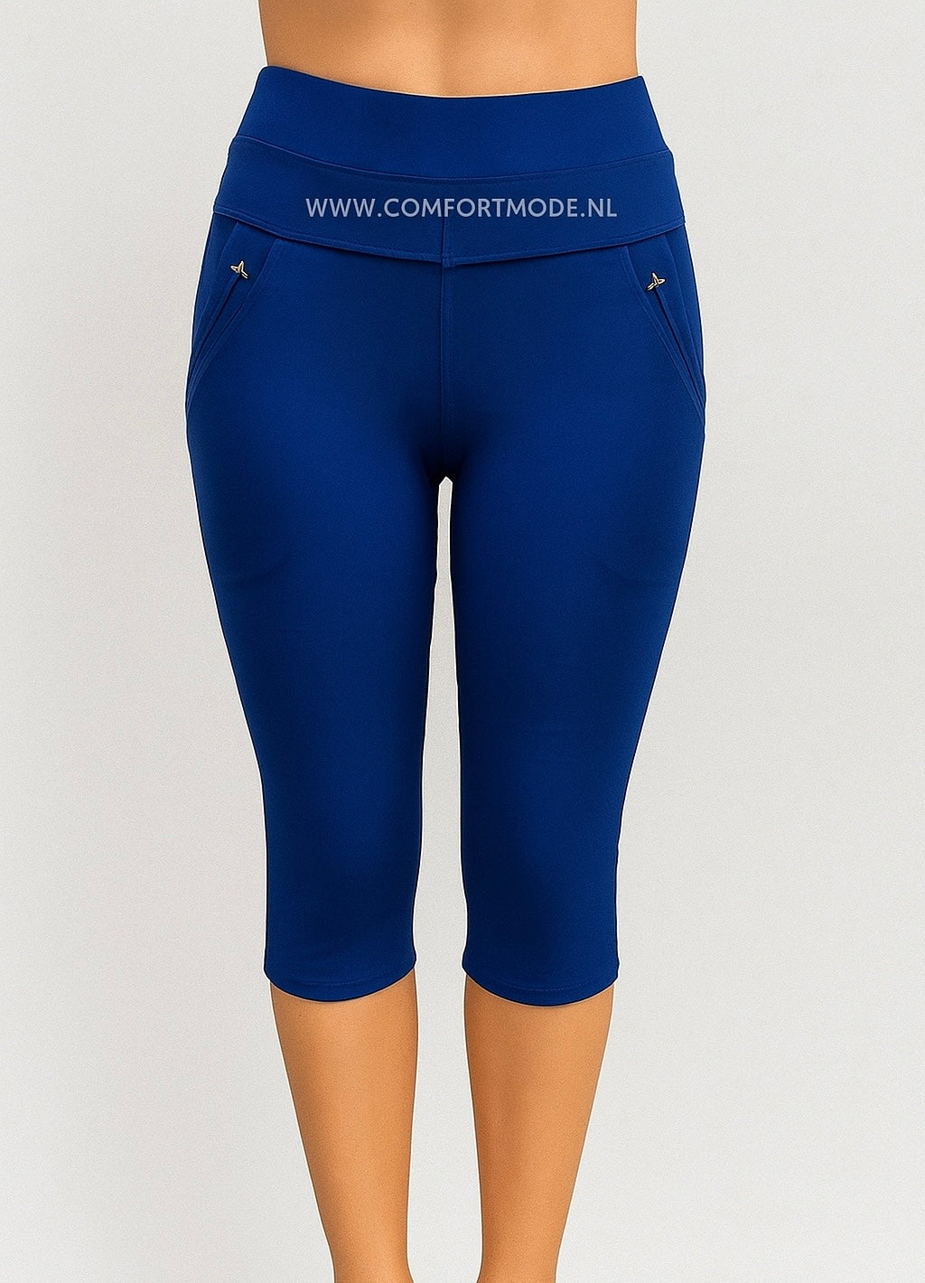 -COMFORTBROEK CAPRI ROYAL BLAUW