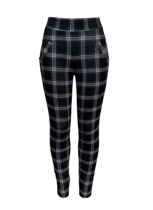 R216-11 -COMFORTBROEK BLAUW WIT GERUIT