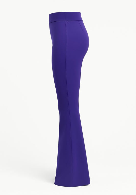 R259- COMFORTBROEK FLARED TALL VIOLET