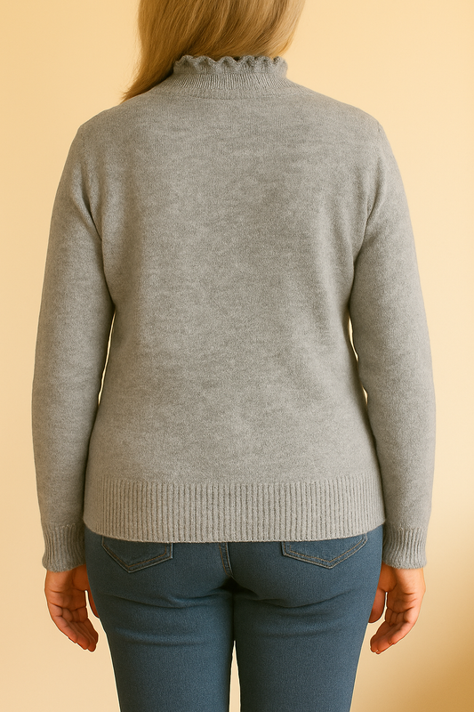 Zachte trui- Lichtgrijs