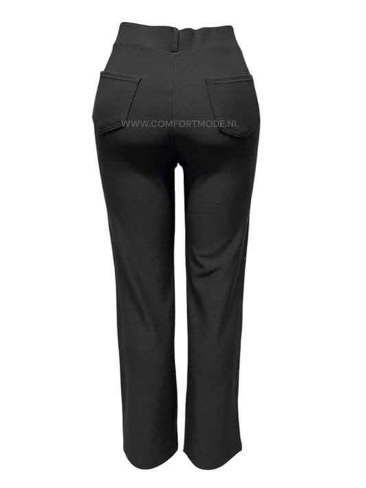 -STRAIGHT LEG FLARED ZWART