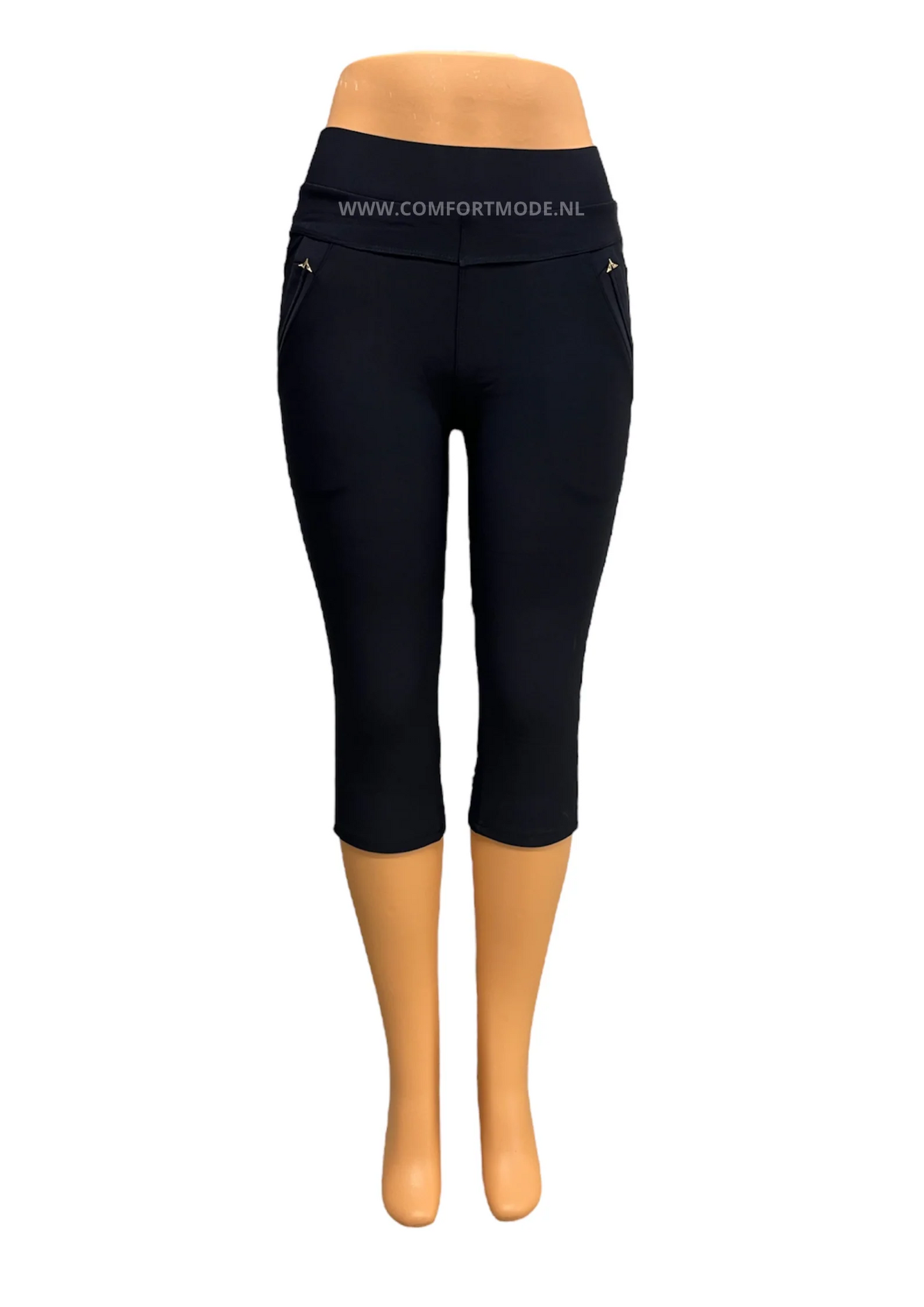 -COMFORTBROEK CAPRI DONKERBLAUW