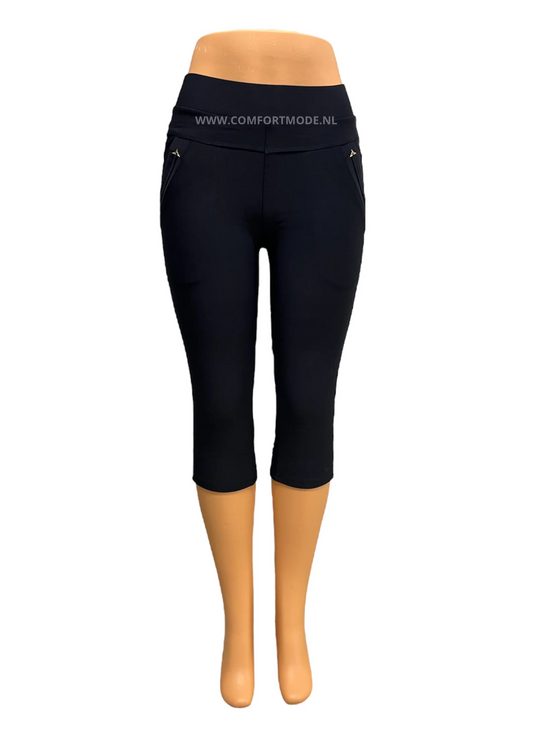 -COMFORTBROEK CAPRI DONKERBLAUW