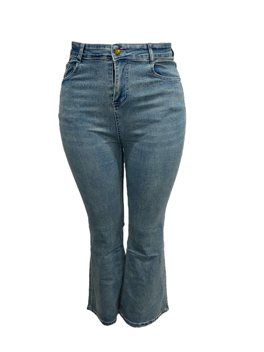 -FLARED JEANS LICHTBLAUW