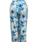 LUCHTIGE ZOMERBROEK MET PRINT BLAUW/WIT -THIRZA