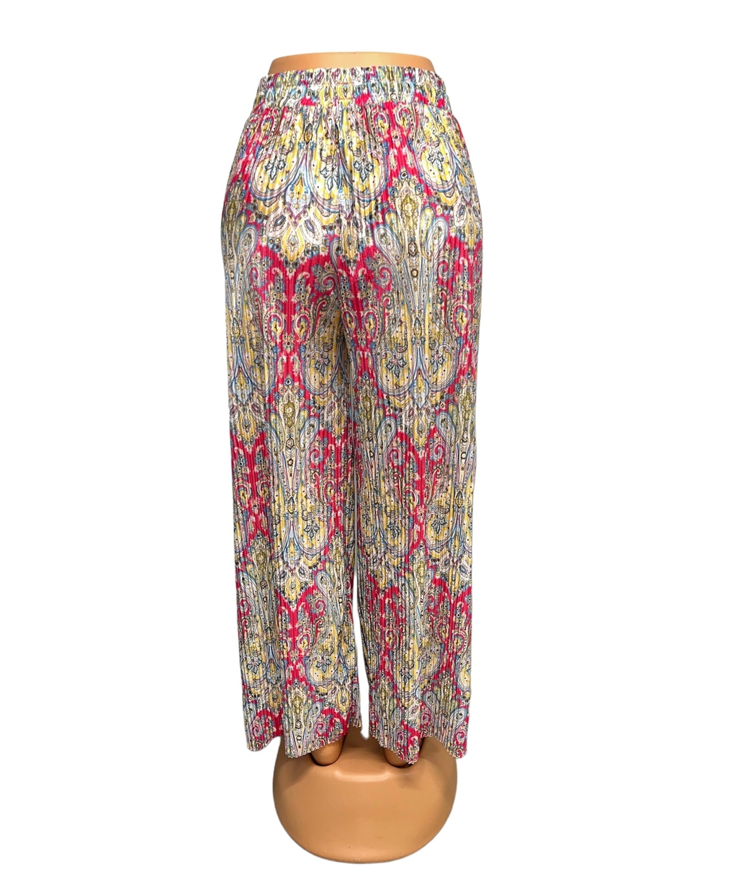 SUMMER PANTS WITH PRINT PINK - YARA