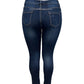 -SKINNY JEANS SLIMFIT DONKERBLAUW MET STRETCH