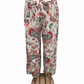 AIRY SUMMER PANTS WITH PRINT WHITE/PINK - ELLA