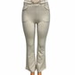 -COMFORTBROEK FLARED CREME GOUD RIEMPJE