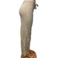 -ZACHTE WOLLEN BROEK BEIGE/TAUPE