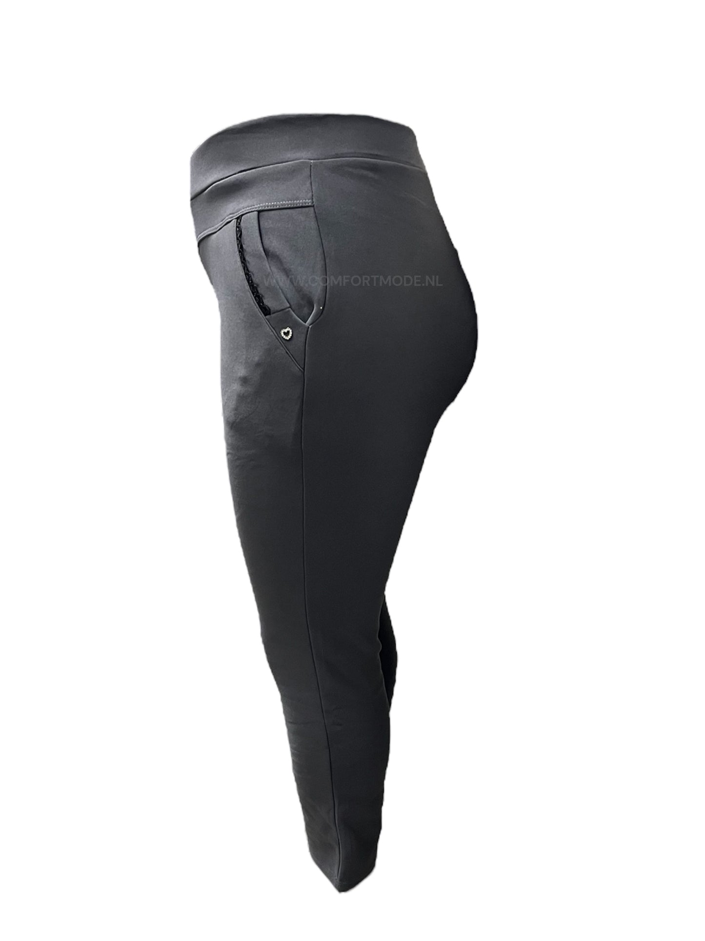 -COMFORTBROEK THERMO GRIJS MET HARTJE