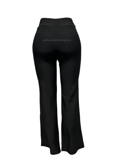 -COMFORTBROEK FLARED MET GOUDEN KETTING