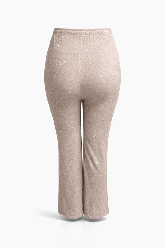 -COMFY JOGGING BROEK -BEIGE SPARKLE