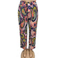 AIRY SUMMER PANTS WITH PRINT PINK/GREEN -NINA