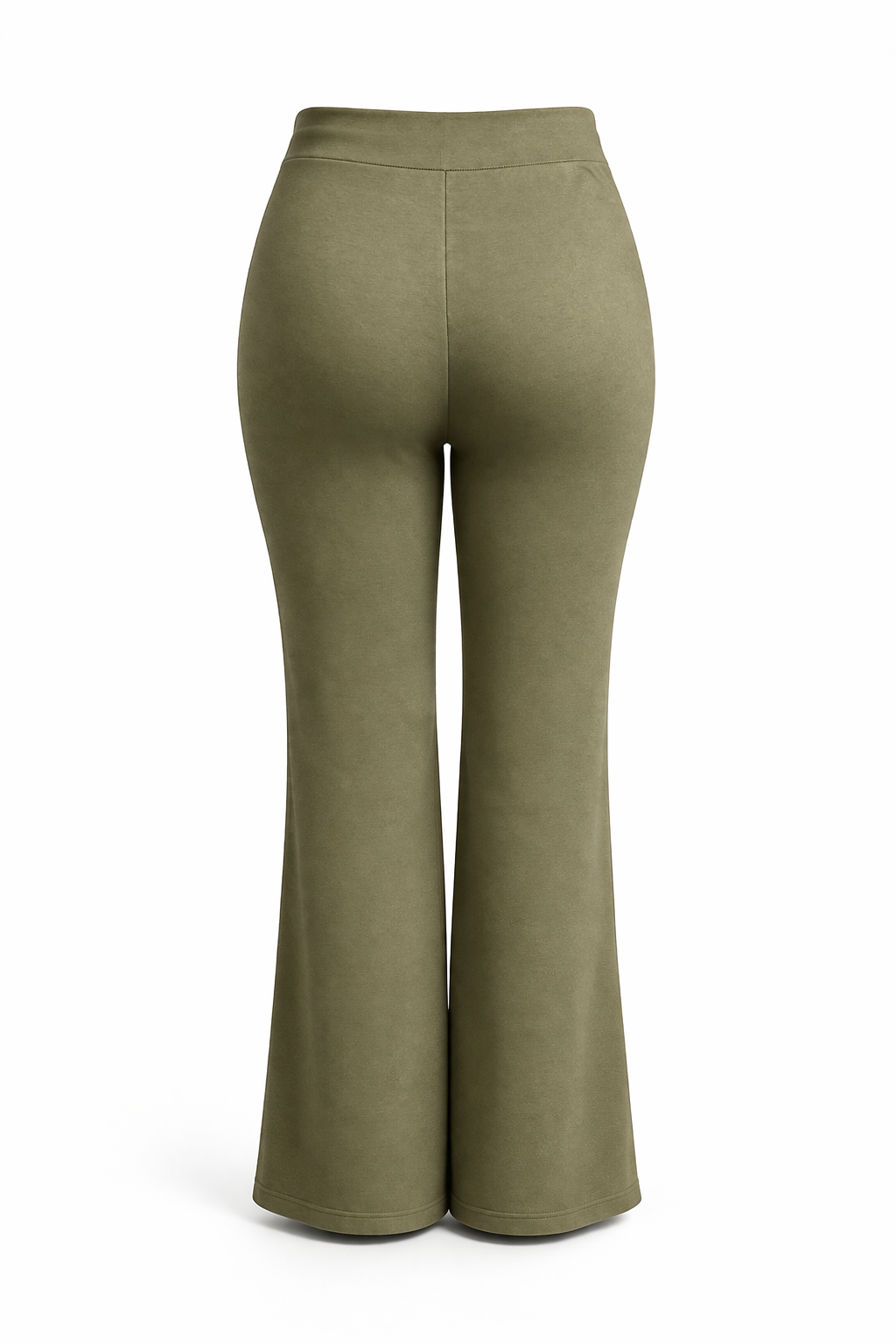 -COMFORTBROEK STRAIGHTLEG KHAKI MET VETERS