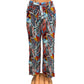 SALE -LUCHTIGE ZOMERBROEK MET PRINT BLAUW/ROOR -EVI