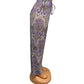 SUMMER PANTS WITH PURPLE PRINT - YARA