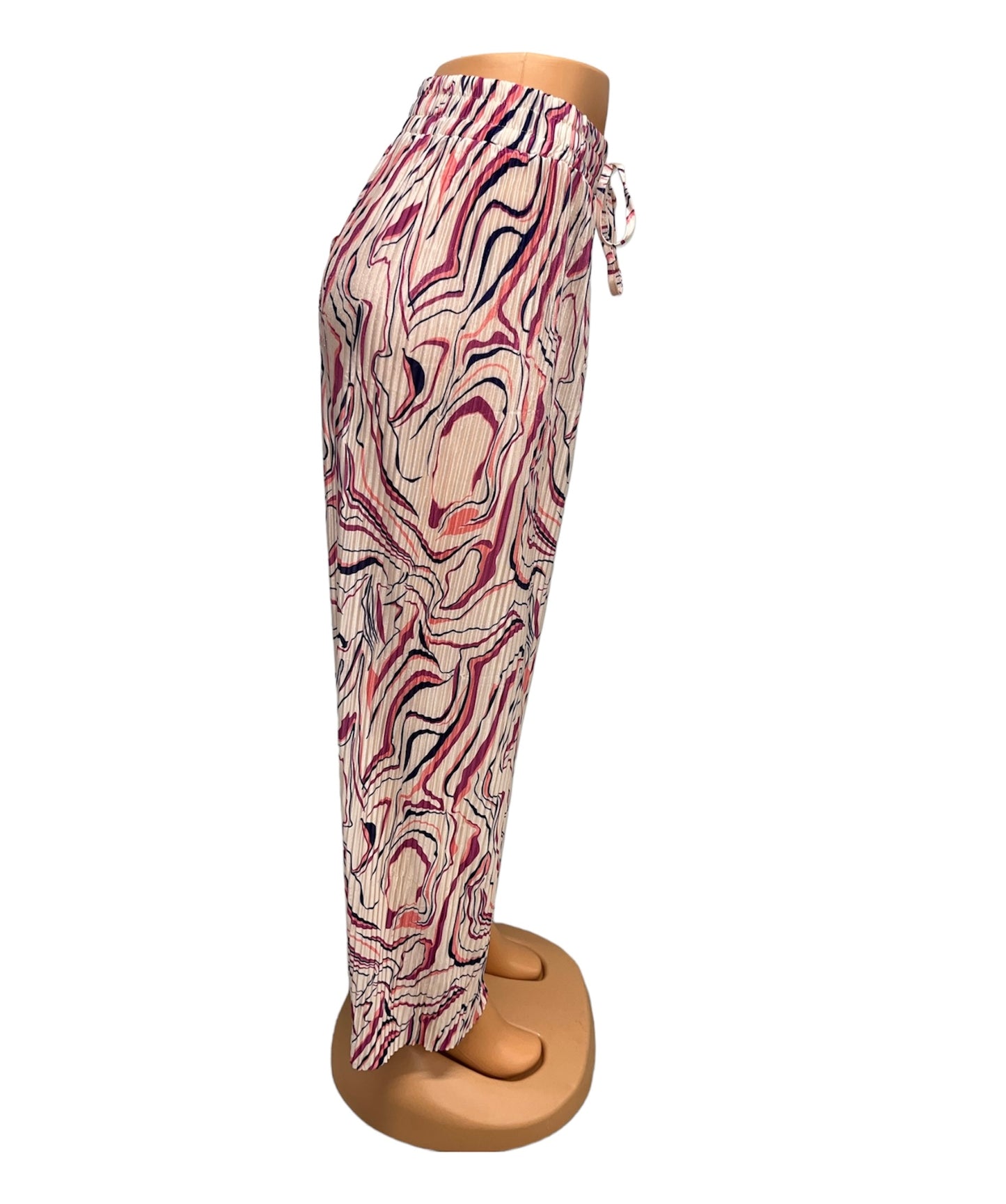 SUMMER PANTS WITH PRINT PINK - LILLY