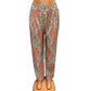 SUMMER PANTS WITH PRINT ORANGE - YARA