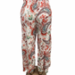 AIRY SUMMER PANTS WITH PRINT WHITE/PINK - ELLA