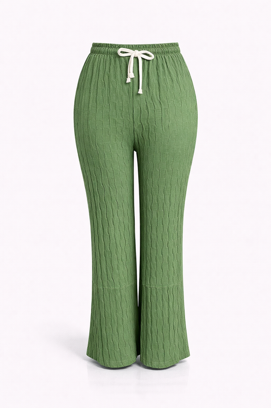 -COMFORT ZOMERBROEK -GROEN LUCHTIG -ONESIZE