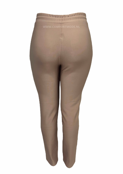 -COMFORT PANTS TAUPE WITH LACES