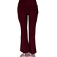 R259- COMFORTBROEK FLARED BORDEAUXROOD TALL